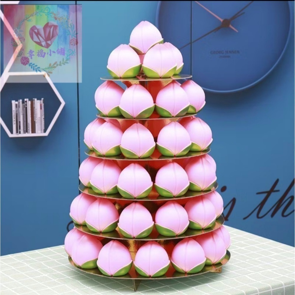 ❄️現貨❄️神明生日 壽桃紙架 祝壽擺宴用品 壽桃架 壽桃紙架 祝壽  點心架 蛋糕架 宴王用品 神明用品 點心架-細節圖5