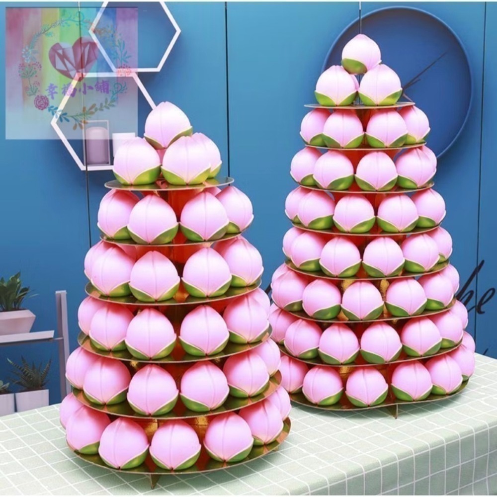 ❄️現貨❄️神明生日 壽桃紙架 祝壽擺宴用品 壽桃架 壽桃紙架 祝壽  點心架 蛋糕架 宴王用品 神明用品 點心架-細節圖8