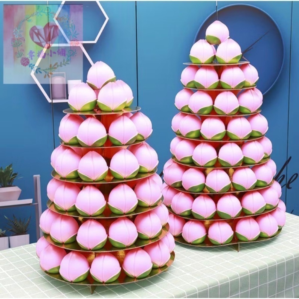 ❄️現貨❄️神明生日 壽桃紙架 祝壽擺宴用品 壽桃架 壽桃紙架 祝壽  點心架 蛋糕架 宴王用品 神明用品 點心架-細節圖8
