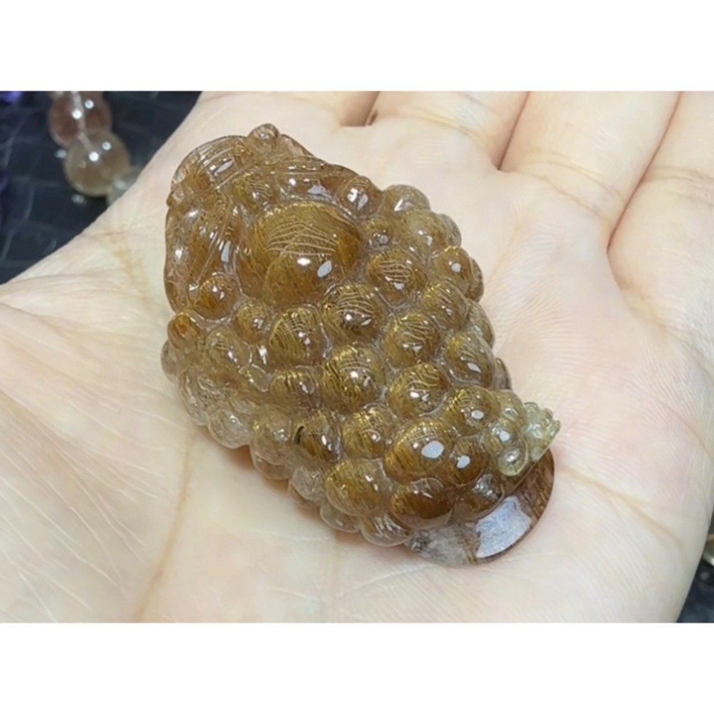 ❄️預購❄️銅髮咬錢金蟾蜍 發財守財聚財 避邪擋煞鎮宅 招財開運 風水擺件 天然原礦銅髮 銅髮晶 咬錢最強蟾蜍 蟾蜍 招-細節圖2