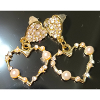 💙現貨💙S925銀針 韓系愛心珍珠鑲鑽耳環 愛心珍珠耳環 愛心鑲鑽耳環 潮流氣質氣質超仙耳環 珍珠鑲鑽耳針 珍珠愛心