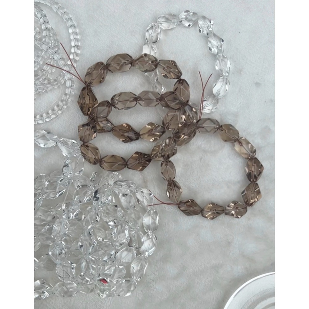 ❄️預購❄️7A級天然白水晶切面隨行手串 茶晶切面隨行手串 白水晶手串 茶晶手串 白水晶 手鍊 手串 手珠 茶晶 隨行手-細節圖3