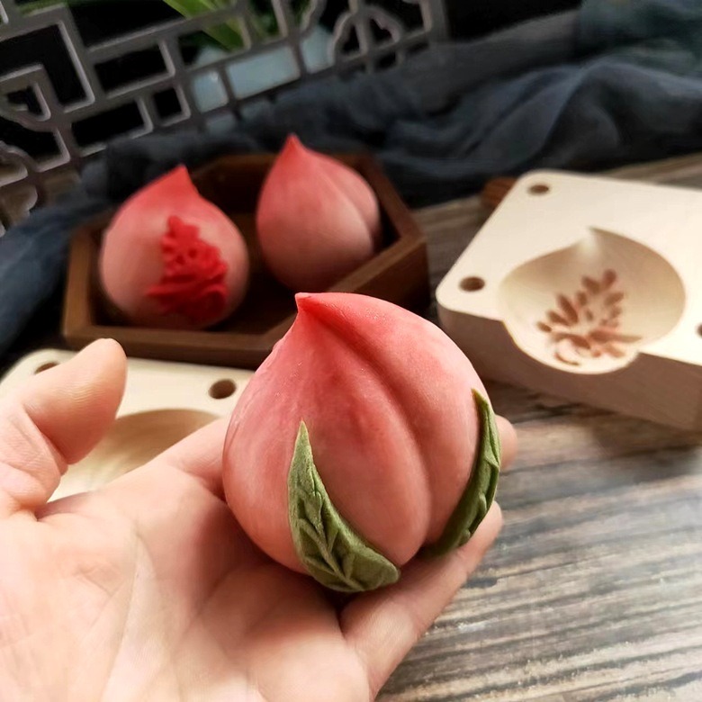 ❄️預購❄️木質立體饅頭模具 3D立體壽桃模具 麵食米粿蛋糕模具 饅頭模具 壽桃模具  模具 烘焙用具 烘焙 壽桃架-細節圖2