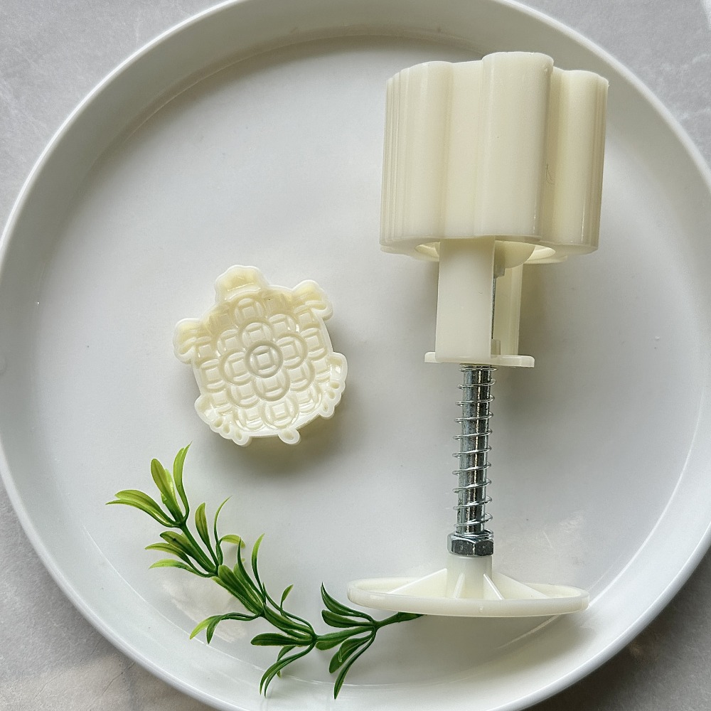 ❄️預購❄️50g3D立體烏龜月餅模 烘焙模具 可愛金錢龜月餅模 綠豆糕冰皮月餅模具 月餅模具 手壓模具 月餅糕點手壓機-細節圖4