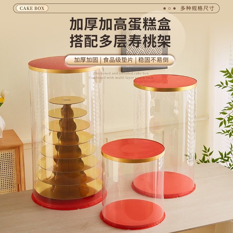 ❄️預購❄️祝壽/神明生日專用包裝盒 祝壽擺宴用品 包裝盒 壽桃架包裝盒 點心蛋糕包裝盒 宴王用品 神明用品 烘焙用品-細節圖2