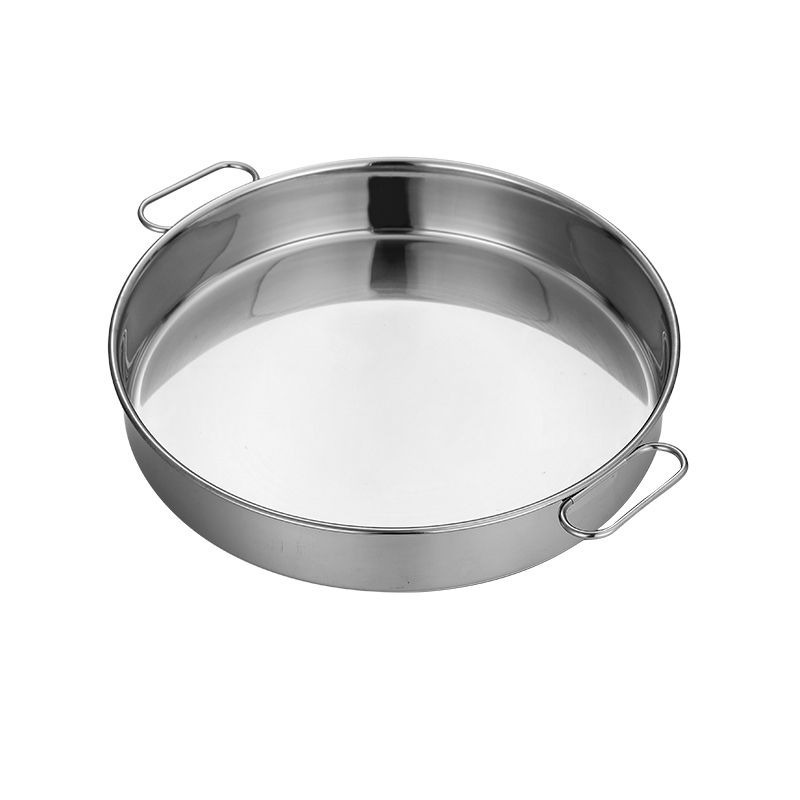 ❄️預購❄️304不鏽鋼蒸盤 圓形蒸籠盤 附提把平底托盤 蒸年糕盤 不鏽鋼雙耳蒸盤 帶孔蒸籠 蒸盤 蒸架 帶孔蒸盤 托盤-細節圖5