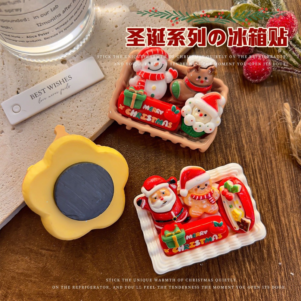 ❄️預購❄️聖誕節系列磁吸冰箱貼紙 聖誕節 可愛聖誕老人 聖誕雪人 創意造型冰箱貼 冰箱貼 可愛磁鐵 吸鐵 辦公室小物-細節圖3