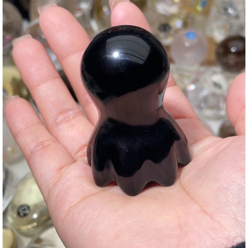 ❄️預購❄️黑曜石八爪章魚按摩梳 章魚梳 八爪按摩梳 按摩梳 大寬齒按摩梳 經絡按摩梳 頭皮按摩梳 經絡梳 黑曜石-細節圖2