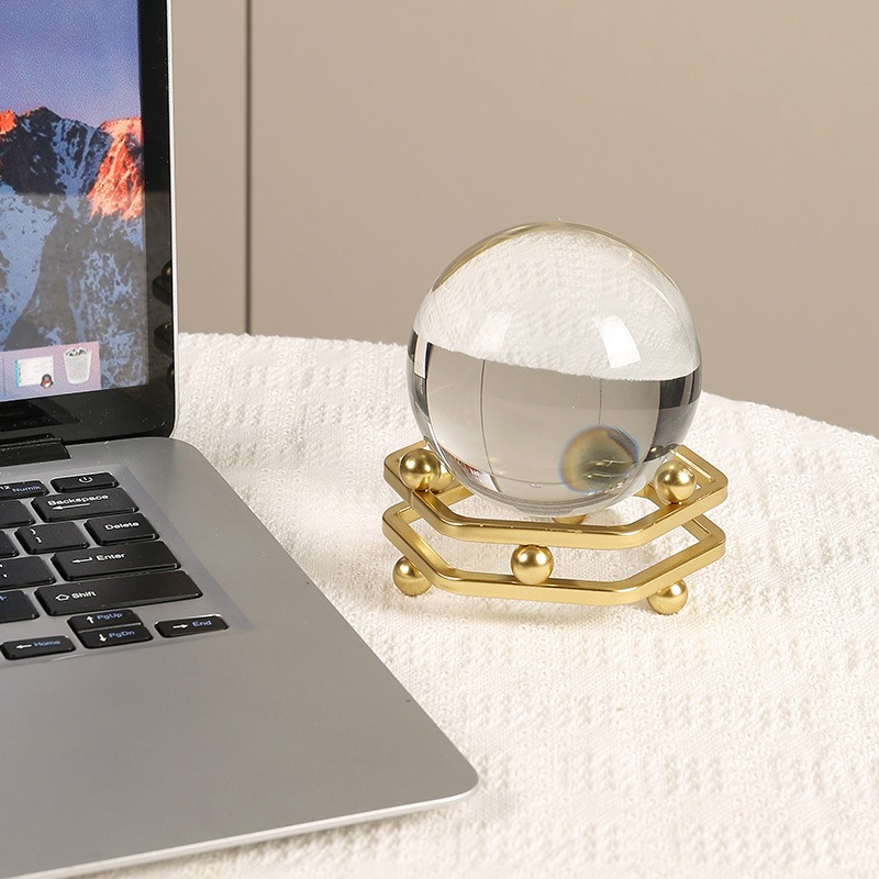 ❄️預購❄️輕奢風水晶球底座 水時來運轉晶球支架 辦公室水晶球展示架 客廳水晶球展示架 水晶球展示架 水晶原石 底座-細節圖4