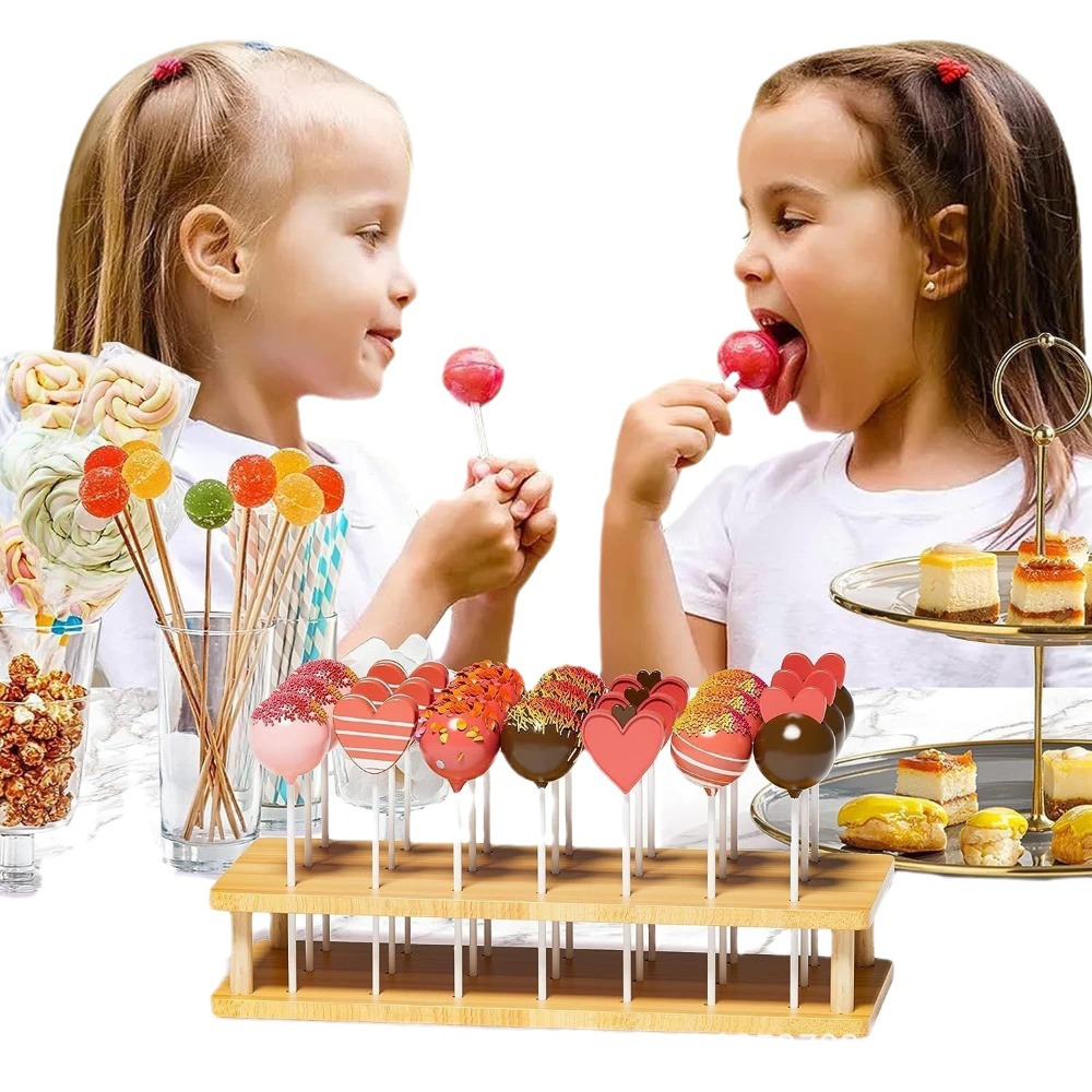 ❄️預購❄️木質棒棒糖展示架 桌面立式巧克力棒棒糖支架 冰糖葫蘆展示架 甜點架 棒棒糖展示架 棒棒糖 甜點裝飾架 棒棒糖-細節圖4
