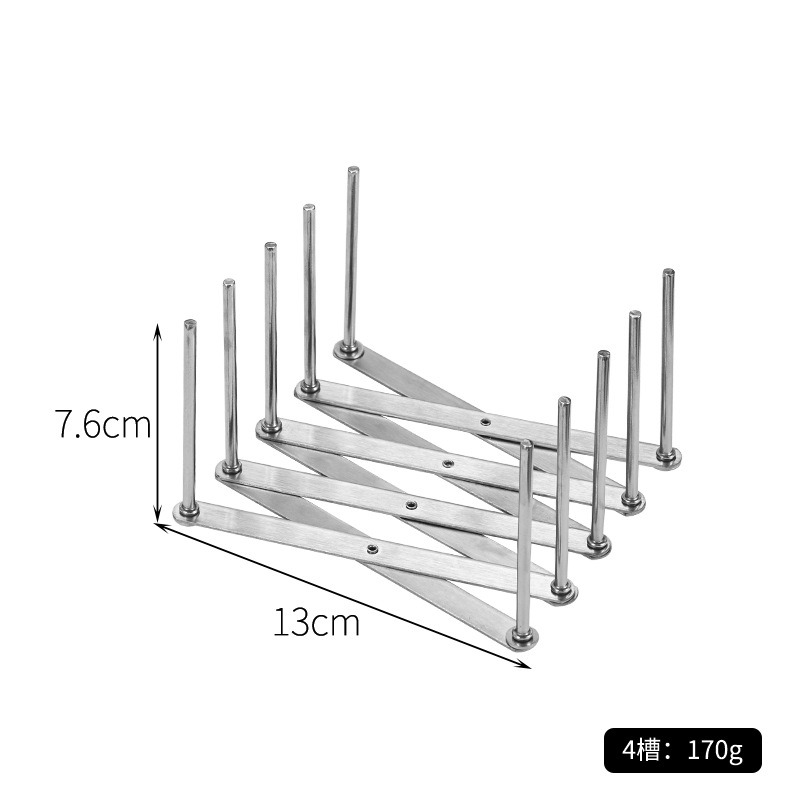 ❄️預購❄️不鏽鋼多功能碗碟置物架 可伸縮收納架 蒸籠可調整瀝水架 廚房碗盤架 不鏽鋼伸縮架 鍋蓋蓋 不鏽鋼碗盤架 砧板-規格圖4