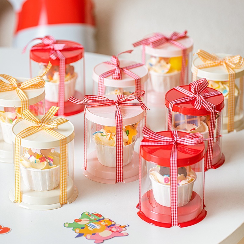 ❄️現貨❄️迷你2吋生日蛋糕包裝盒 2吋紙杯蛋糕包裝盒 杯子蛋糕包裝盒 馬芬盒 透明包裝 透明蛋糕盒 烘焙用具 迷你蛋糕-細節圖2