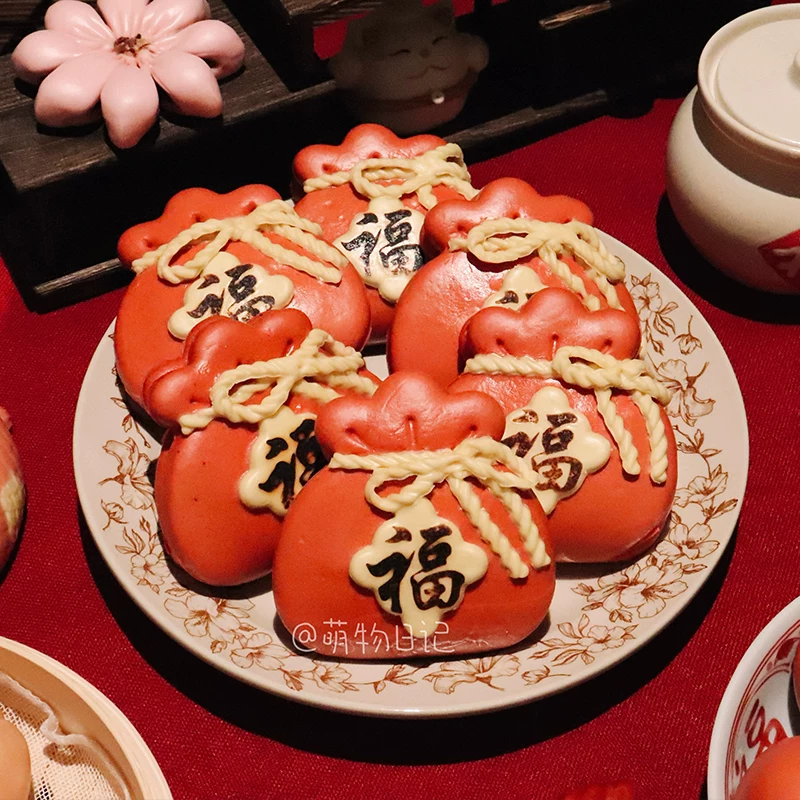 ❄️預購❄️喜慶福袋刈包饅頭模具 福袋刈包饅頭麵食模型 福袋造型模具 刈包饅頭麵包模具 烘焙用具 饅頭模具 模具 造型福-細節圖4