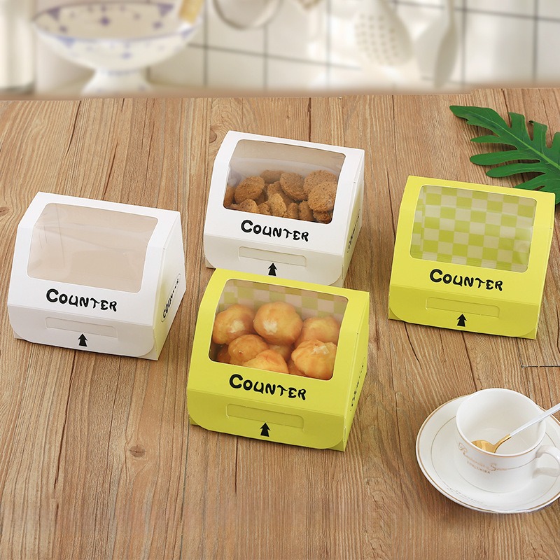 ❄️預購❄️透明掀蓋櫥窗盒 泡芙蛋糕捲包裝盒 毛巾捲包裝紙盒 甜點開窗盒 西點烘焙包裝盒 禮品盒 西點盒 手工餅乾盒 外-細節圖2