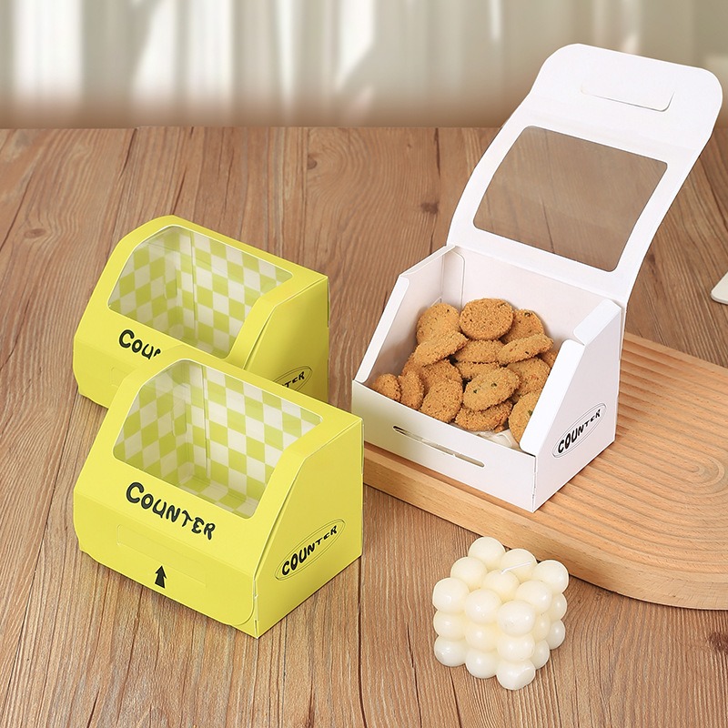 ❄️預購❄️透明掀蓋櫥窗盒 泡芙蛋糕捲包裝盒 毛巾捲包裝紙盒 甜點開窗盒 西點烘焙包裝盒 禮品盒 西點盒 手工餅乾盒 外-細節圖3