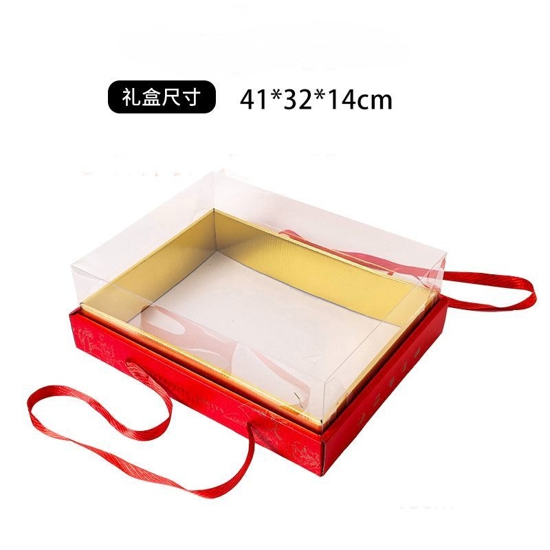 紅金透明開窗禮盒