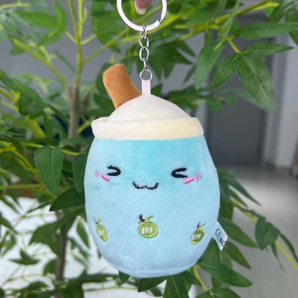 ❄️現貨❄️可愛珍珠奶茶吊飾 珍珠奶茶娃娃 奶茶掛件 吊飾 包包吊飾 奶茶玩偶 鑰匙圈 吊飾 掛件 毛絨娃娃 書包鑰匙圈-規格圖3