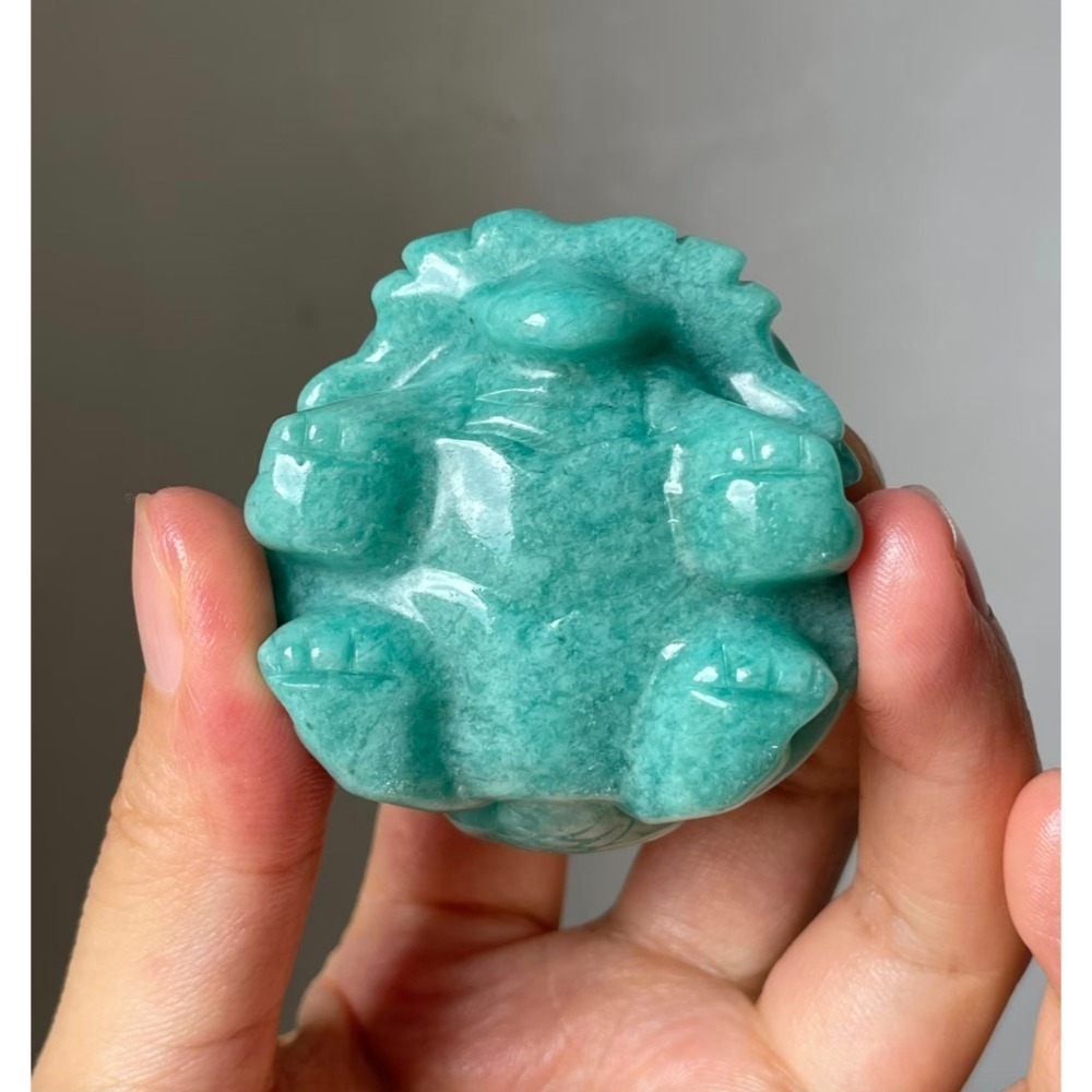 ❄️預購❄️天河石龍龜雕刻件 龍龜 龍龜雕刻件 水晶原石 天河石 手工雕刻件 辦公室小物 招財 化煞 鎮宅 開運 避邪-細節圖3