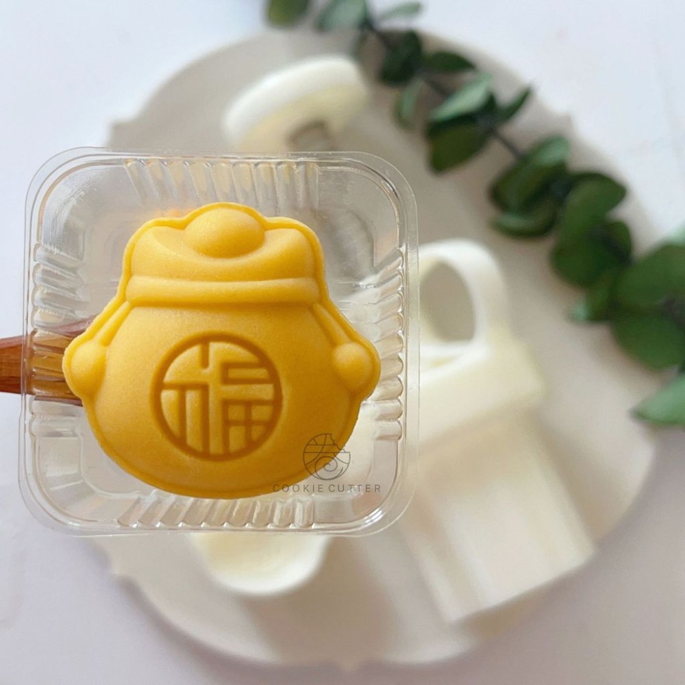 ❄️現貨❄️迷你元寶福袋20g-30g月餅模 立體元寶福袋月餅模 卡通福袋中秋月餅模具 元寶福袋 月餅糕點手壓機 烘焙模-細節圖3