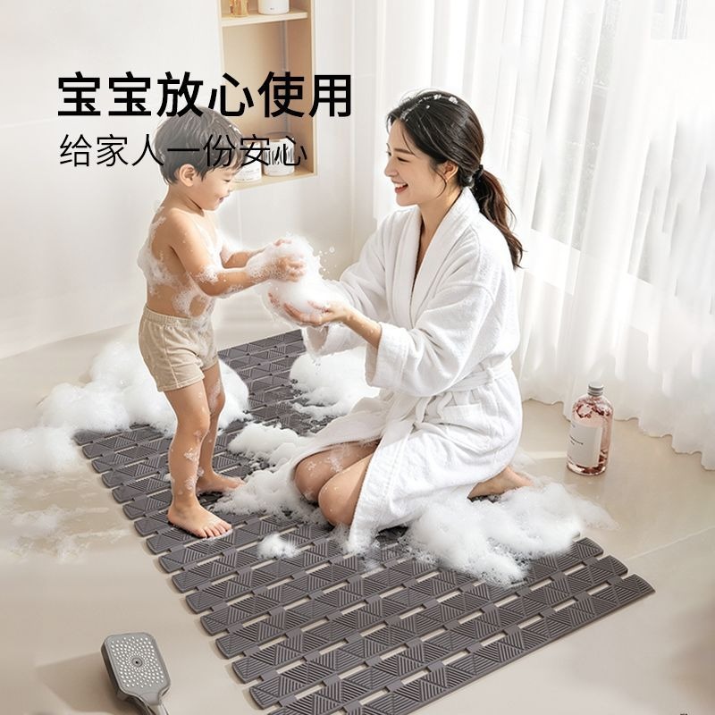 ❄️預購❄️浴室防滑墊 鏤空疏水防摔腳墊 浴室防滑地墊 廁所吸盤按摩地墊 按摩地墊 淋浴墊 腳踏墊 浴室止滑墊 腳墊 按-細節圖2
