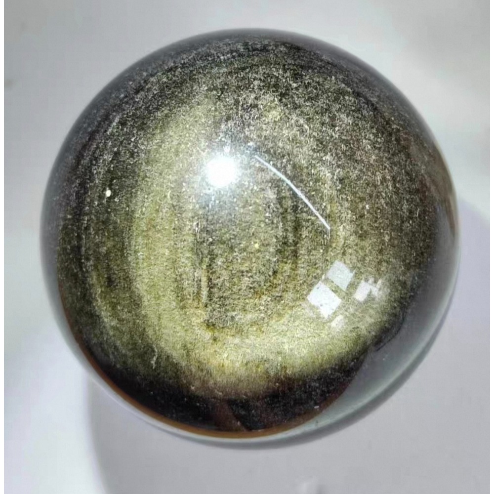 ❄️預購❄️天然雙眼金曜石圓球 金曜石球擺飾 金曜石 水晶金曜石 黑曜石 金曜石 銀曜石 擺飾 水晶球擺飾 辟邪 招財-細節圖3