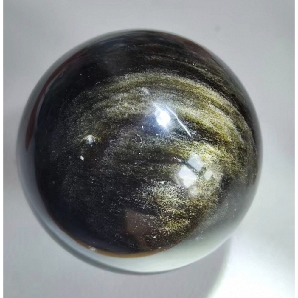 ❄️預購❄️天然絲絨質感金曜石圓球 金曜石球擺飾 金曜石 水晶金曜石 黑曜石 金曜石 銀曜石 擺飾 水晶球擺飾 辟邪 招-細節圖4