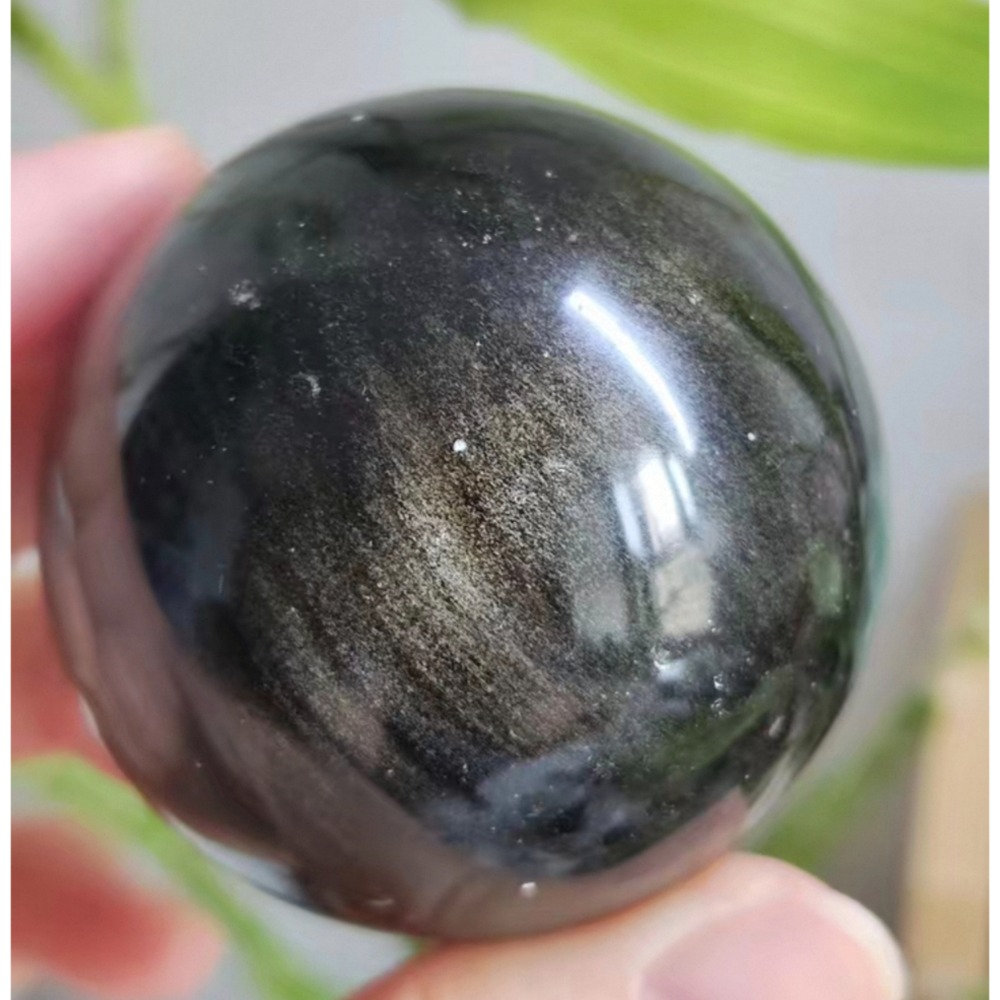 ❄️預購❄️天然絲絨質感金曜石圓球 金曜石球擺飾 金曜石 水晶金曜石 黑曜石 金曜石 銀曜石 擺飾 水晶球擺飾 辟邪 招-細節圖5