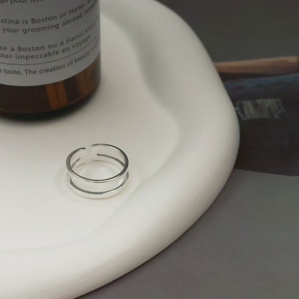 ⚡台灣快速出貨⚡𝐌𝐬. 𝐌𝐢𝐚𝐨 日常雙圈戒指【AD100021】-細節圖2