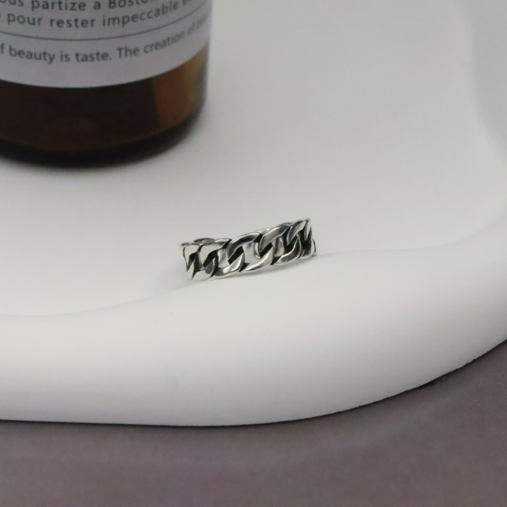 ⚡台灣快速出貨⚡𝐌𝐬. 𝐌𝐢𝐚𝐨 個性鍊條戒指【AD100031】-細節圖2