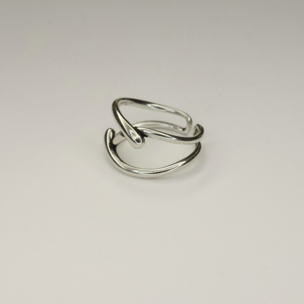 ⚡台灣快速出貨⚡𝐌𝐬. 𝐌𝐢𝐚𝐨 纏繞交疊戒指【AD100061】-細節圖4