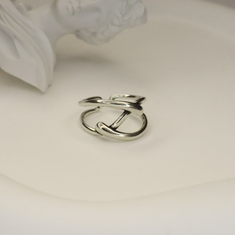 ⚡台灣快速出貨⚡𝐌𝐬. 𝐌𝐢𝐚𝐨 纏繞交疊戒指【AD100061】-細節圖5