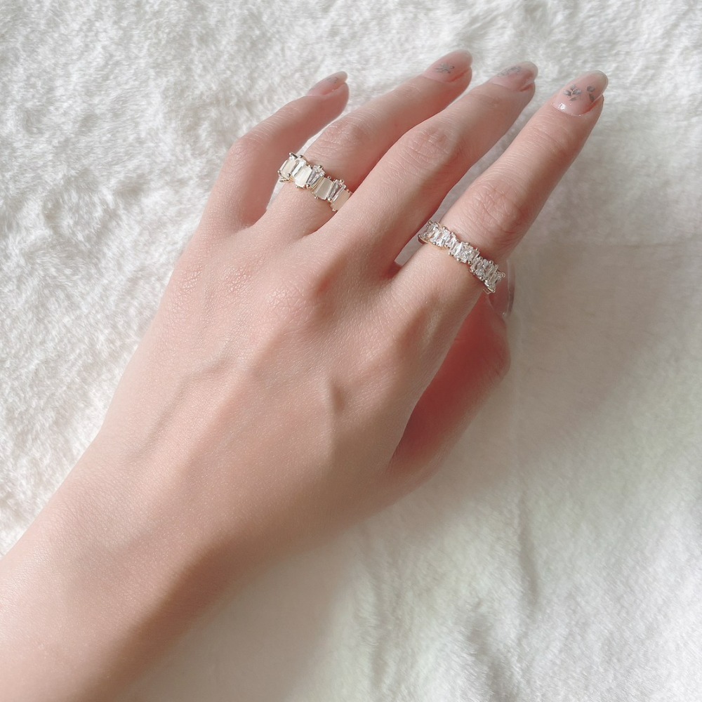 ⚡台灣快速出貨⚡𝐌𝐬. 𝐌𝐢𝐚𝐨 鑲鑽貓眼戒指兩件組【AL100152】-細節圖4