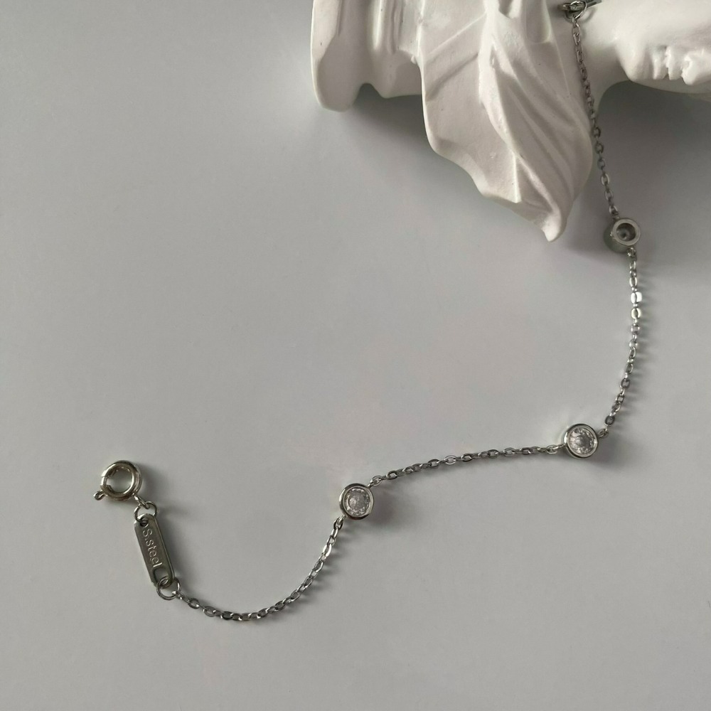 ⚡台灣快速出貨⚡𝐌𝐬. 𝐌𝐢𝐚𝐨 氣質鋯石手鍊【AL300851】-細節圖3