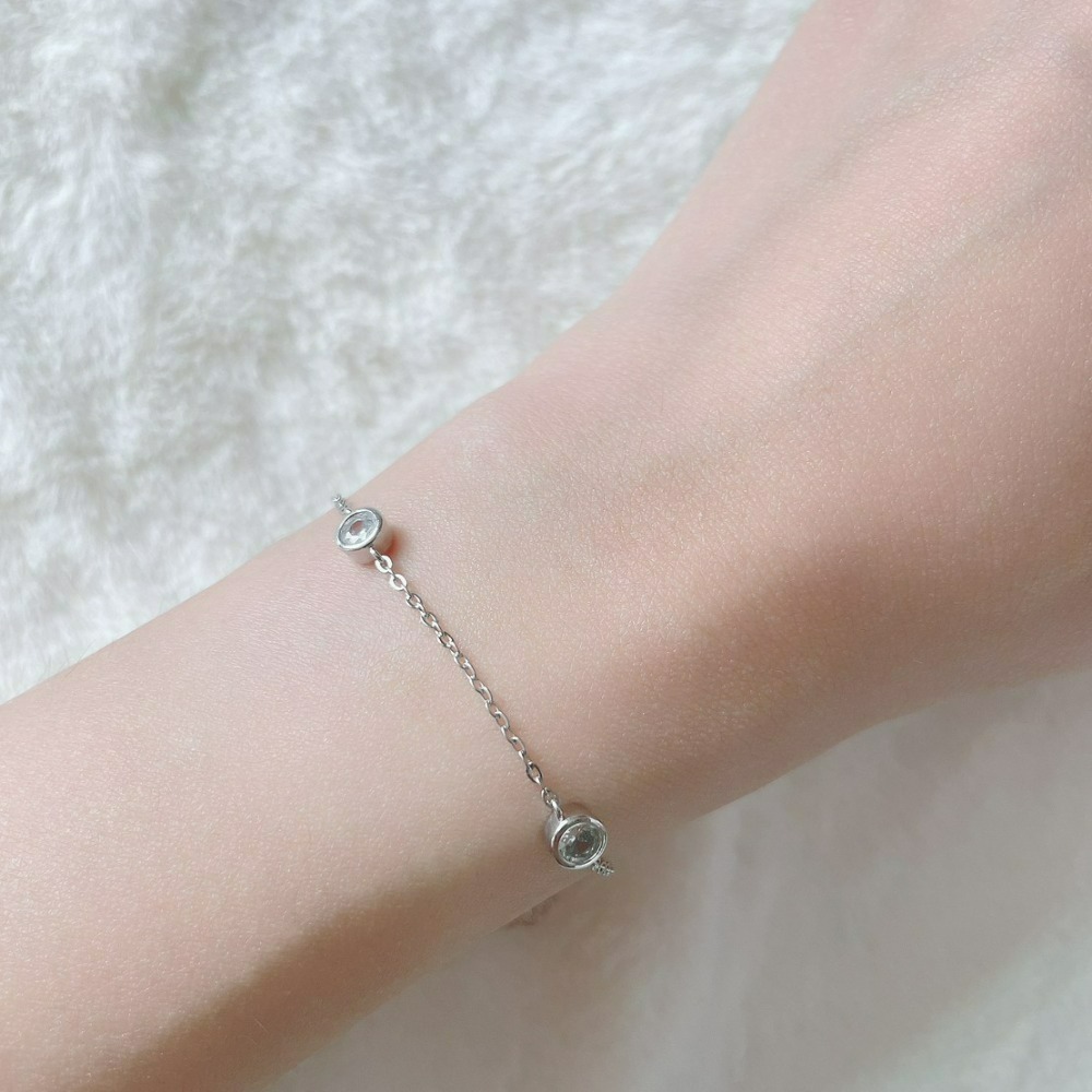 ⚡台灣快速出貨⚡𝐌𝐬. 𝐌𝐢𝐚𝐨 氣質鋯石手鍊【AL300851】-細節圖4