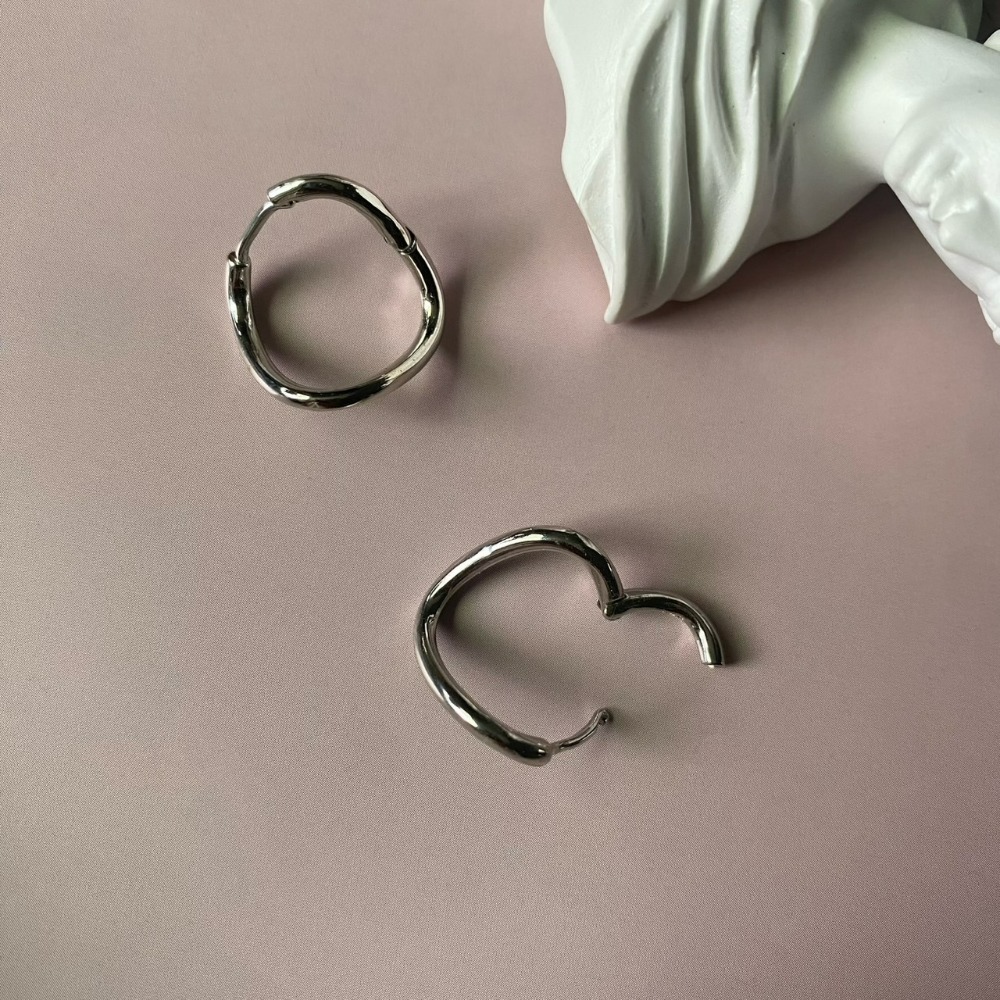 ⚡台灣快速出貨⚡𝐌𝐬. 𝐌𝐢𝐚𝐨 日常百搭曲線耳環【AD200211】-細節圖4