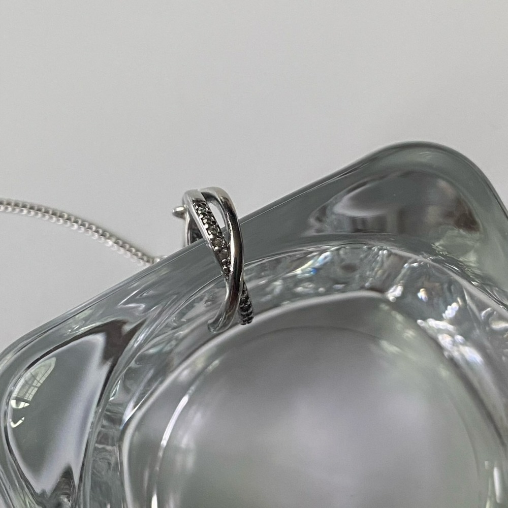 ⚡台灣快速出貨⚡𝐌𝐬. 𝐌𝐢𝐚𝐨 交叉鑲鑽鍊條耳環【AD200291】-細節圖3