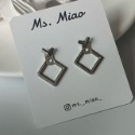 ⚡台灣快速出貨⚡𝐌𝐬. 𝐌𝐢𝐚𝐨 日常幾何方形多種戴法耳環【AI200510】-規格圖5