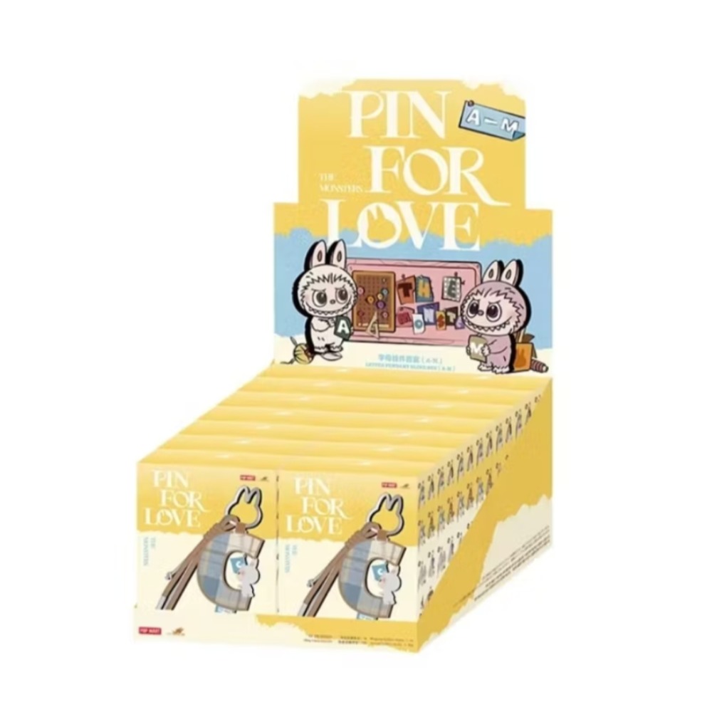 現貨 泡泡瑪特POPMART 熱銷新款 labubu 心底密碼系列-字母掛件 盲盒 吊飾 A-Z/N-Z系列 一中盒-細節圖2