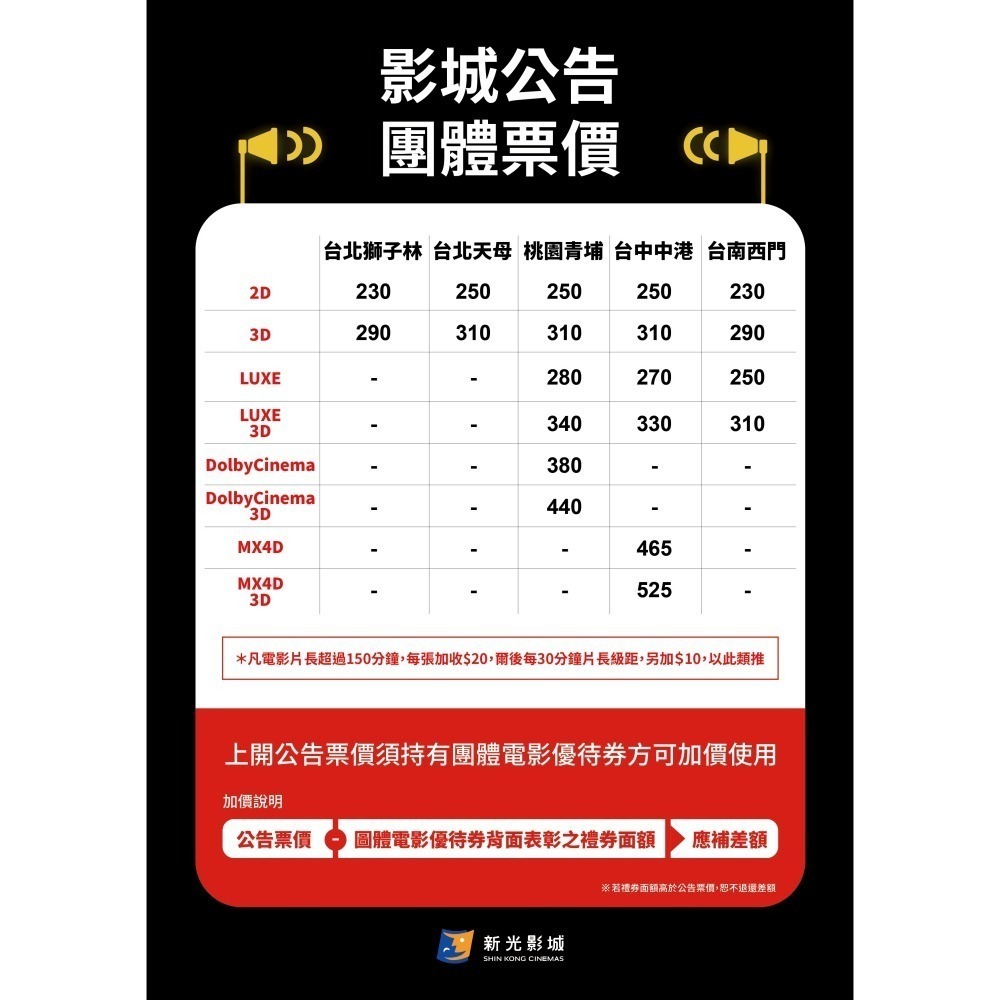 新光影城電影票-全省新光體系都通用-另有威尼斯、大江星橋、威秀、國賓、美麗新、 團體票。秀泰可參考-細節圖2