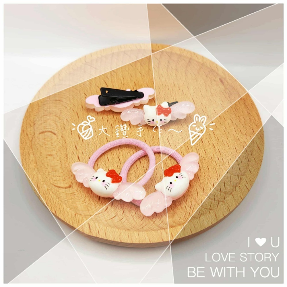 SA5 KT貓翅膀-兒童髮飾2件套