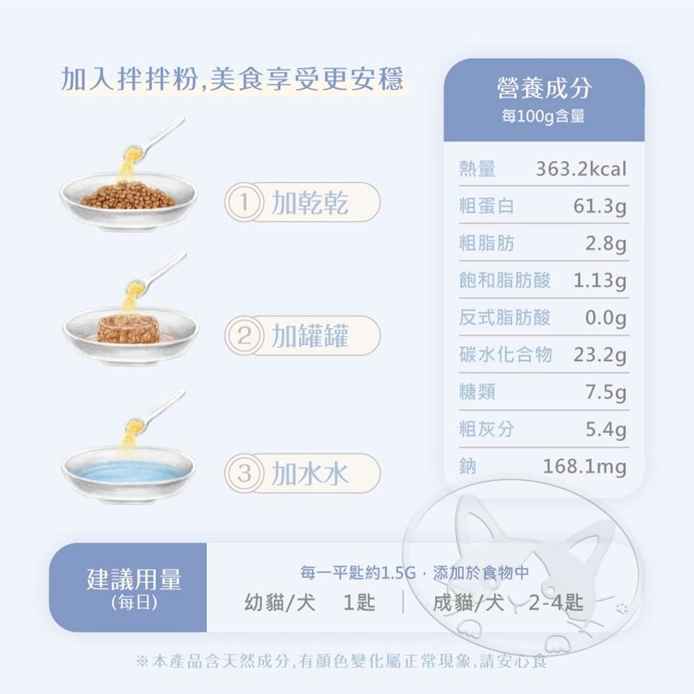 【旺生活】Eat s吃 易特廚 營養拌拌粉 排毛粉 凍乾粉 鮮食調味粉 貓凍乾 寵物營養粉 犬貓通用-細節圖9