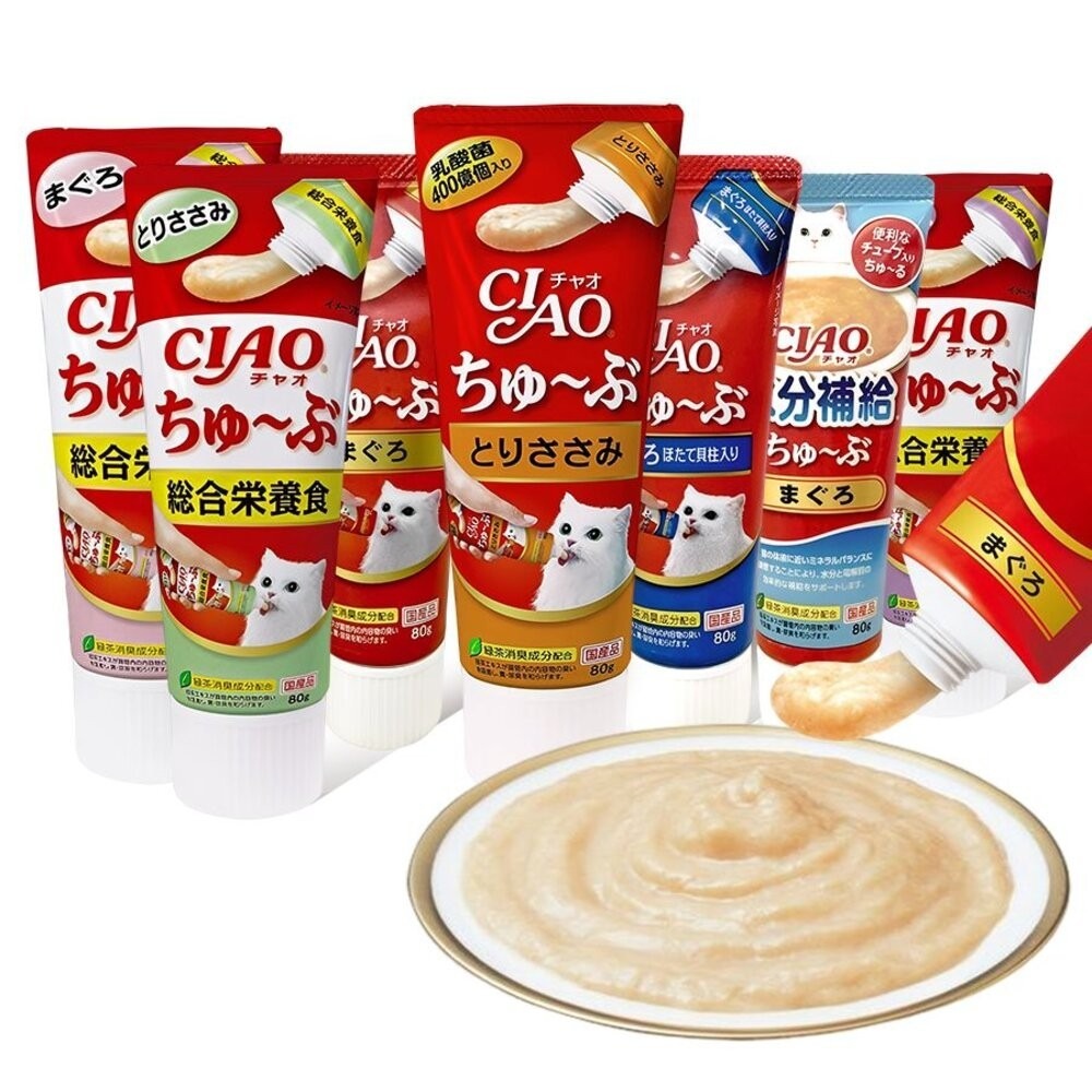 【旺生活】CIAO 啾嚕肉泥膏系列 寵物肉泥膏 貓咪肉泥 肉泥膏 寵物零食 日本製造-細節圖2