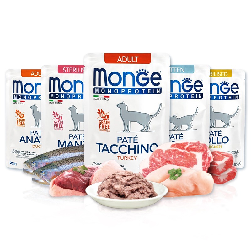 【WangLife】Monge 瑪恩吉 MONO 無穀主食肉醬餐包 貓糧 貓用濕糧 幼貓/結紮貓/成貓 貓飼料 餐包-細節圖2