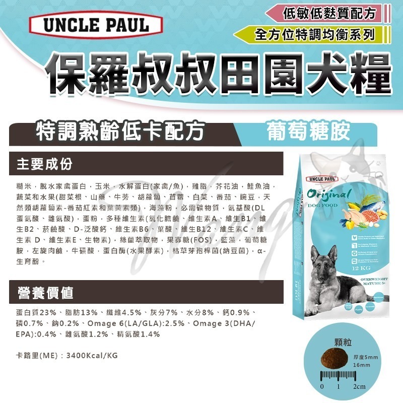 【WangLife】UNCLE PAUL 保羅叔叔 田園生機狗飼料 全系列 分裝包 犬糧 飼料 寵物飼料 狗乾糧-細節圖5
