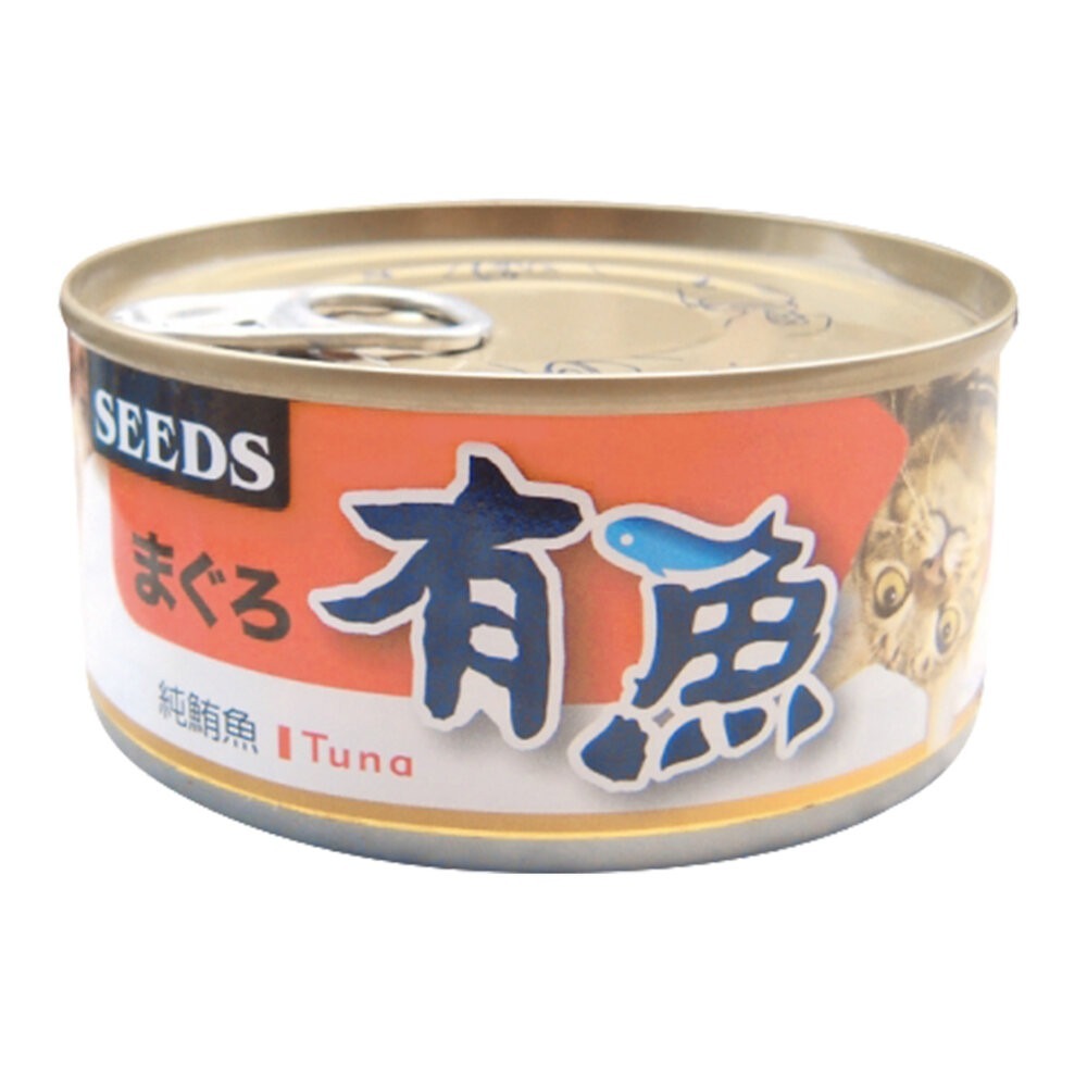 【旺生活】SEEDS惜時 有魚貓餐罐 鮪魚罐 雞肉罐 貓咪罐頭 170g 貓咪罐 貓餐盒-規格圖10