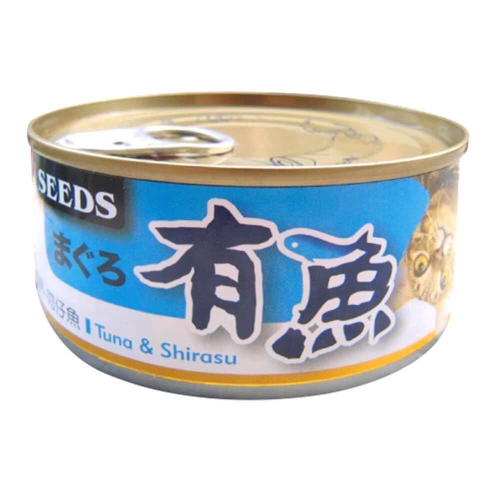 【旺生活】SEEDS惜時 有魚貓餐罐 鮪魚罐 雞肉罐 貓咪罐頭 170g 貓咪罐 貓餐盒-規格圖10