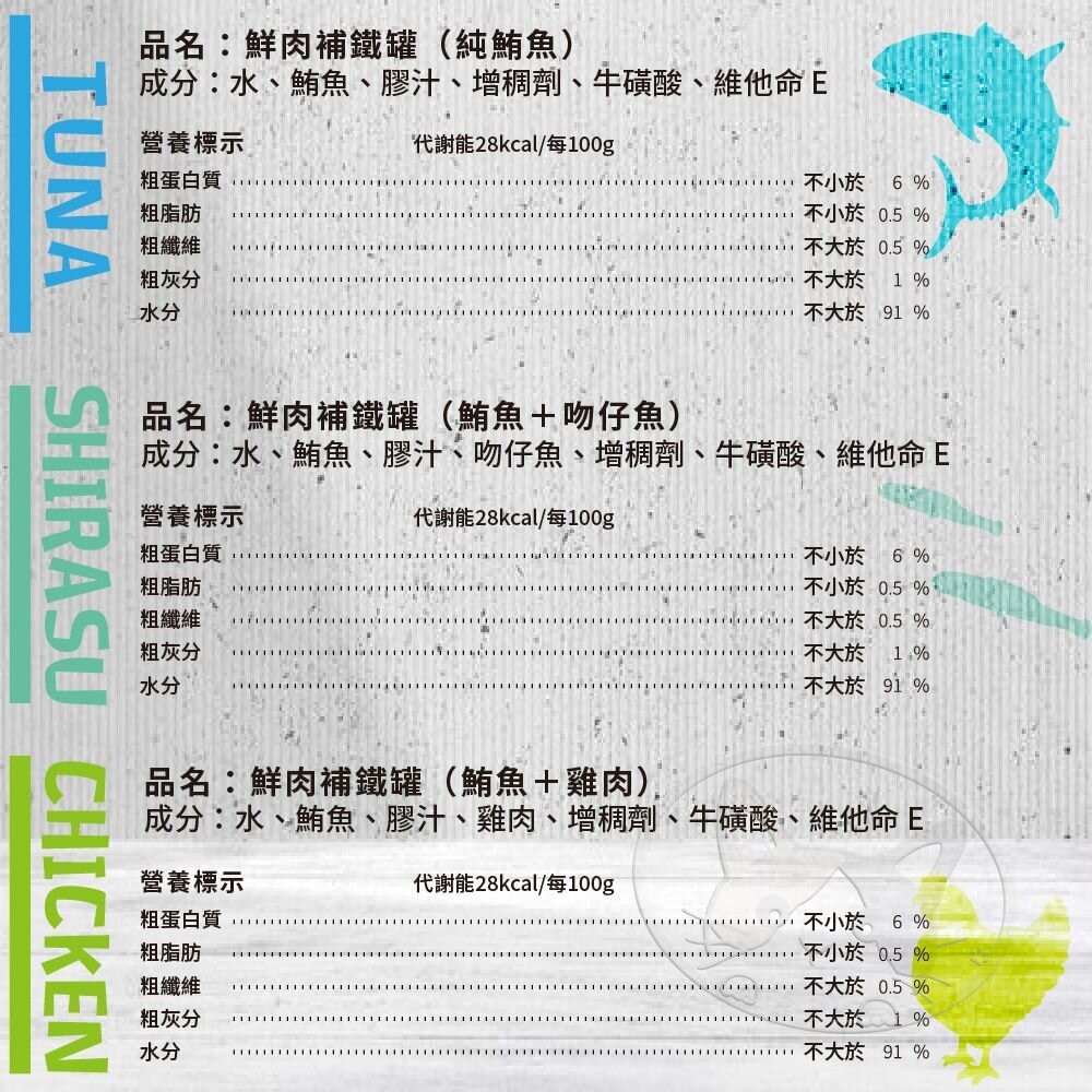 【旺生活】VOSTO 深海補鐵鮪魚罐 寵物罐頭 機能罐 貓罐頭 副食罐 深海魚罐-細節圖8