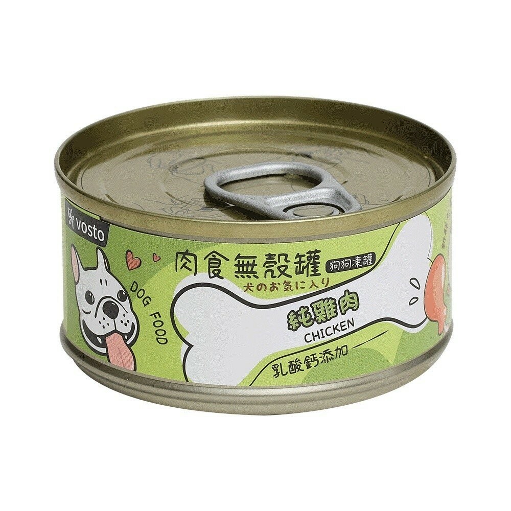 【旺生活】VOSTO 肉食無穀罐 狗罐 80G 副食罐 寵物罐頭  無穀罐 寵物美食 美味可口-規格圖8