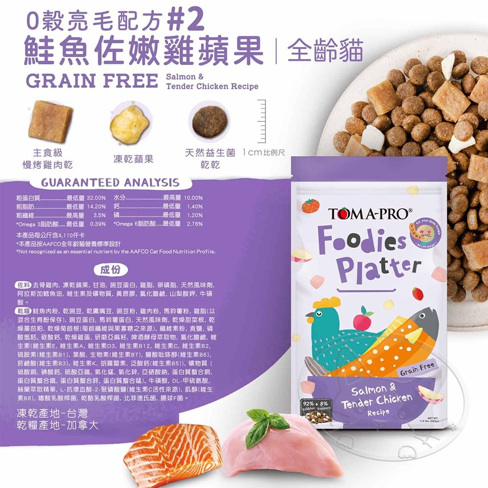 【WangLife】優格 TOMA-PRO 吃貨拼盤 貓糧 貓飼料 乾糧凍乾拼盤 毛孩主食 乾飼料-細節圖9