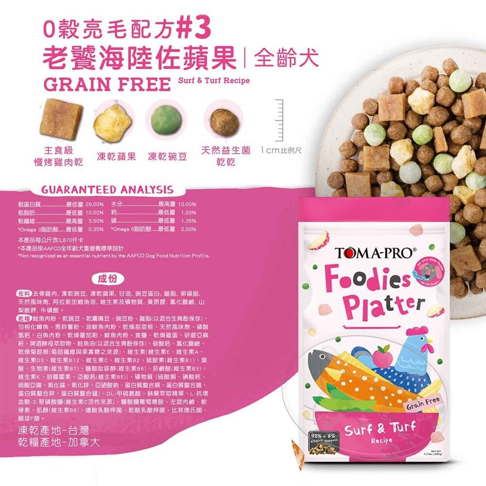 【旺生活】優格 TOMA-PRO 吃貨拼盤 犬糧 狗飼料 狗乾糧 毛孩最愛 凍乾拼盤 凍乾飼料-細節圖11